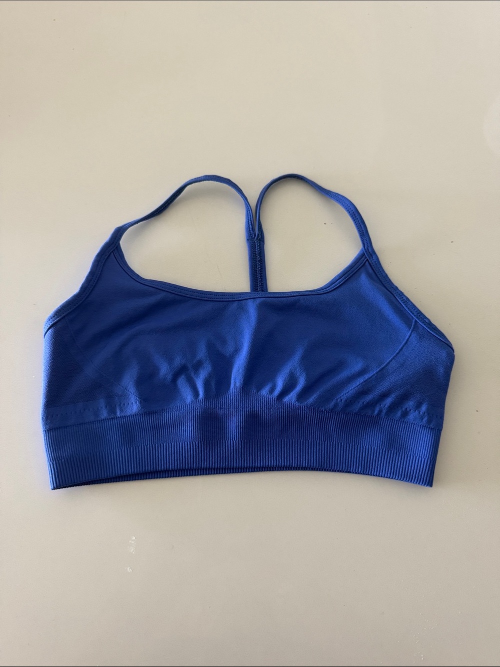 AYBL Cobalt Blue Seamless Racerback Sports Bra